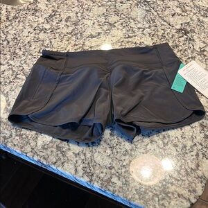 Black Athletic Shorts with Wide Waistband